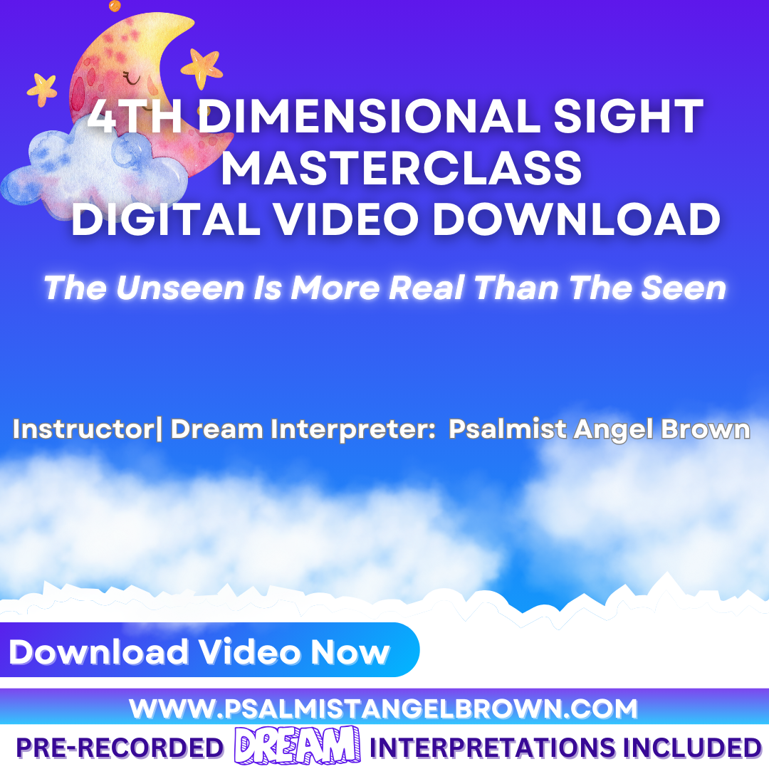 4th Dimensional Sight| Advanced Prophetic Dreams and Visions Course| Digital Video Download